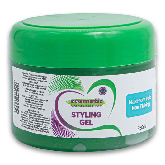 Cosmetic Connection, Styling Gel Maximum Hold Non Flaking 250ml - Cosmetic Connection