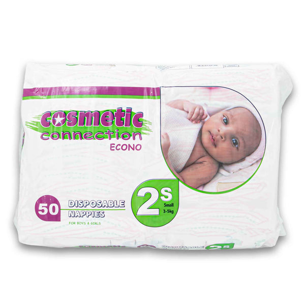 Cosmetic Connection, Disposable Nappies for Boys and Girls Economy 50 Pack - Cosmetic Connection