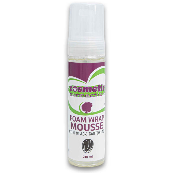 Cosmetic Connection, Foam Wrap Mousse with Black Castor Oil 210ml - Cosmetic Connection
