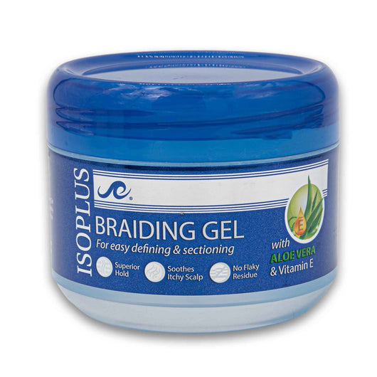 Isoplus, Braiding Gel with Aloe Vera & Vitamin E 250ml - Cosmetic Connection