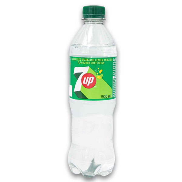 7up, Lemon & Lime Flavoured Sugar Free Sparkling Soft Drink 500ml - Cosmetic Connection