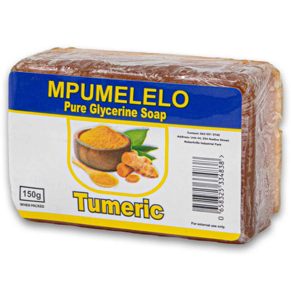Mpumelelo, Pure Glycerine Tumeric Soap 150g - Cosmetic Connection