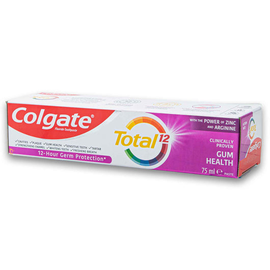 Colgate, Total 12 Gum Health Fluoride Toothpaste 75ml - Cosmetic Connection