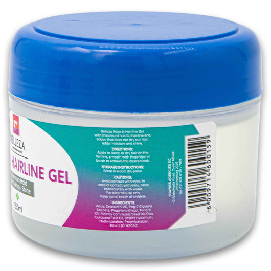 Belleza, Edge & Hairline Gel Maximum Hold 250ml - Cosmetic Connection