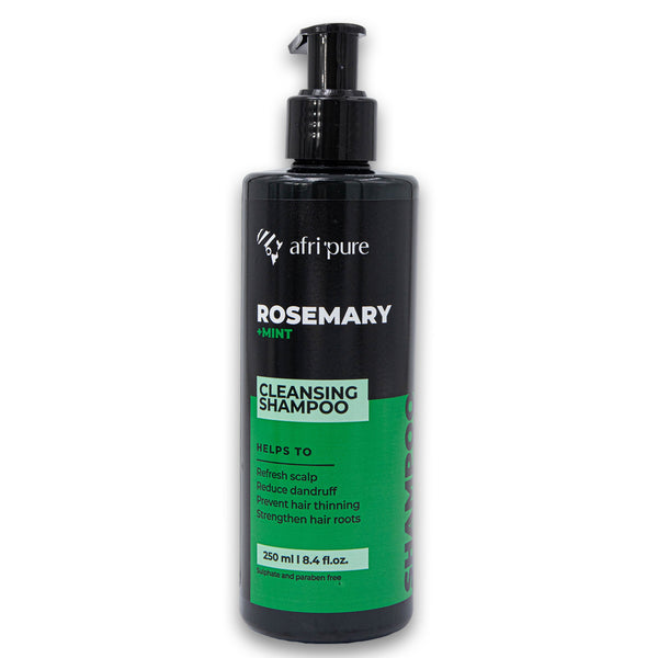 Afri Pure, Rosemary + Mint Cleansing Shampoo 250ml - Cosmetic Connection