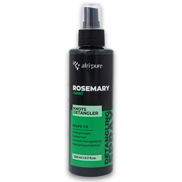 Afri Pure, Rosemary + Mint Knots Detangler Spray 200ml - Cosmetic Connection