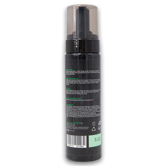 Afri Pure, Wrap & Set Mousse Volume Enhancer Infused Rosemary + Mint 200ml - Cosmetic Connection