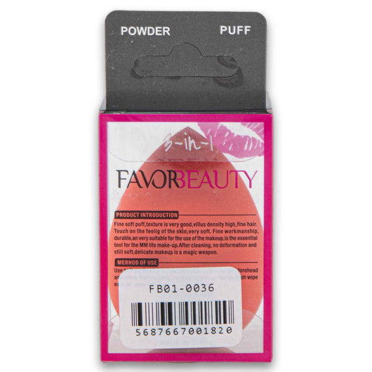 Favor Beauty, Powder Puff Applicator Sponge - Assorted Colour - Cosmetic Connection