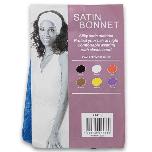 Naturally Flawless, Satin Bonnet Silky Material Large #4413 - Assorted Colour - Cosmetic Connection