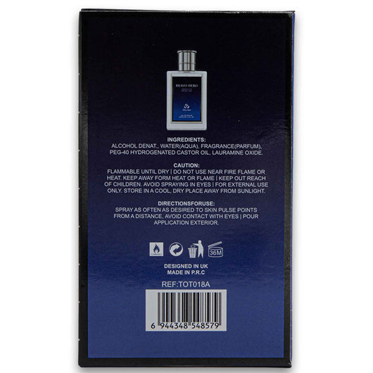 Miss Smoo, Bravo Hero Vaporisateur Natural Perfume Spray 100ml - Cosmetic Connection