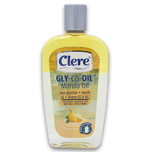 Clere, Gly-Co-Oil Marula Oil Pure Glycerine + Marula Oil + VItamin B3 & C 100ml - Cosmetic Connection