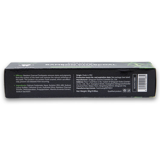 Kormesic, Bamboo Charcoal Fluoride Free Toothpaste 85g - Cosmetic Connection