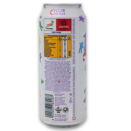 Switch, Jelly Babies Energy Drink High Caffeine 500ml - Cosmetic Connection
