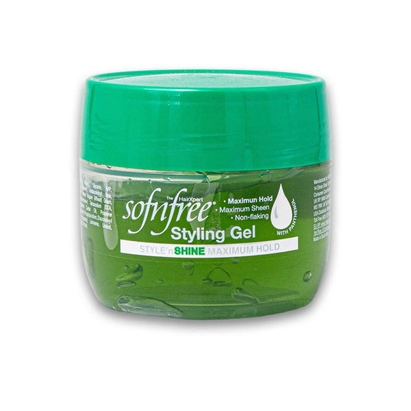 Sofnfree, Styling Gel Style n Shine Maximum Hold with Panthenol 125ml - Cosmetic Connection