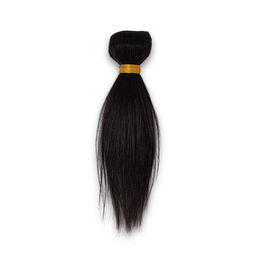 Rose, Sleek Straight 100% Brazilian Human Hair Bundle 10" #1 90g - Cosmetic Connection