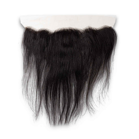 Rose, Natural Straight 100% Brazilian Human Hair Lace Frontal Closure 13x4 10" #1 - Cosmetic Connection