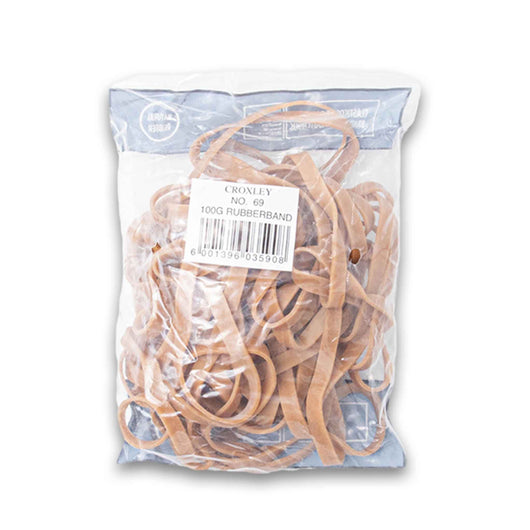 Croxley, Natural Crepe Rubber Bands #69 100g - Cosmetic Connection