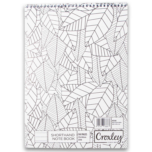 Croxley, Shorthand Note Book with Flip Cover 144 Pages - Cosmetic Connection