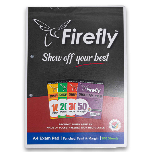 Freedom Stationery, Marlin Exam Pad A4 Punched Feint & Margin 100 Page - Assorted Colour - Cosmetic Connection