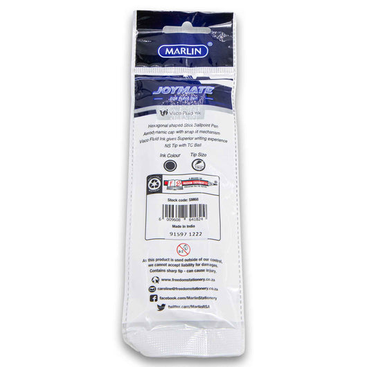 Freedom Stationery, Marlin Joymate Ball Point Pen Visco Fluid Ink 1.00mm 3 Pack - Cosmetic Connection