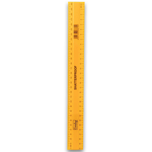 Croxley, Shatterproof Ruler 30cm - Assorted Colour - Cosmetic Connection