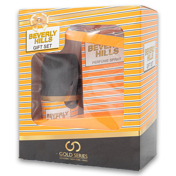Gold Series, Beverly Hills Perfume Spray 100ml + Perfume Roll-on 48H 50ml Gift Set - Cosmetic Connection