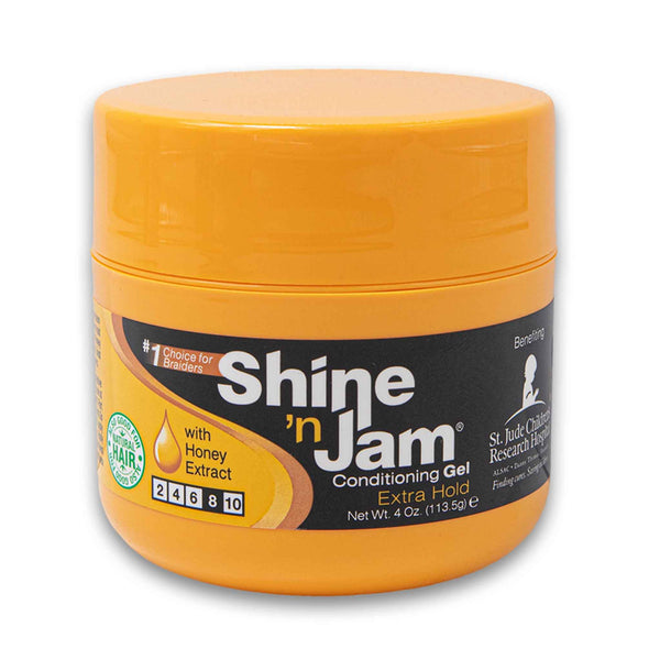 Shine 'n Jam, Conditioning Gel Extra Hold 8 with Honey Extract 113.5g - Cosmetic Connection