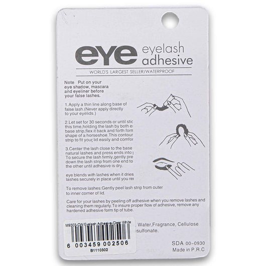 eye, Eyelash Waterproof Adhesive with Applicator Clear-White 7g - Cosmetic Connection