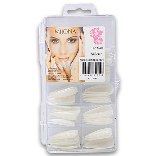 Mijona, Professional Salon Stiletto Nail Tips 120 Piece - Cosmetic Connection