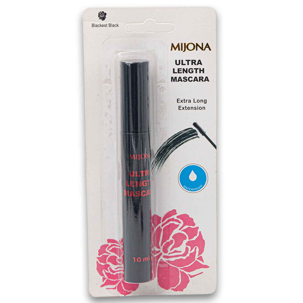 Mijona, Ultra Length Waterproof Mascara Blackest Black 10ml - Cosmetic Connection