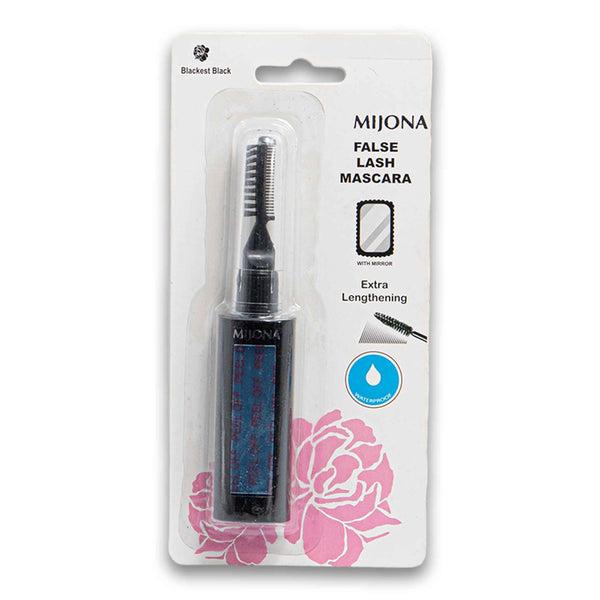 False Lash Mascara Blackest Black Extra Lengthening Waterproof with Mirror
