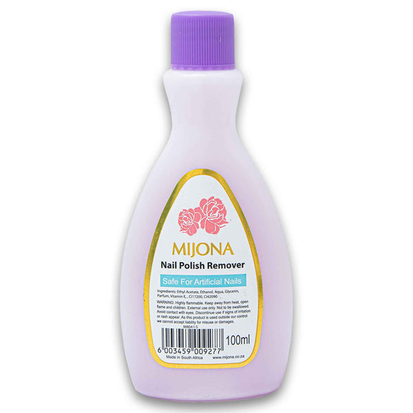 Mijona, Nail Polish Remover Safe for Artificial Nails 100ml - Cosmetic Connection