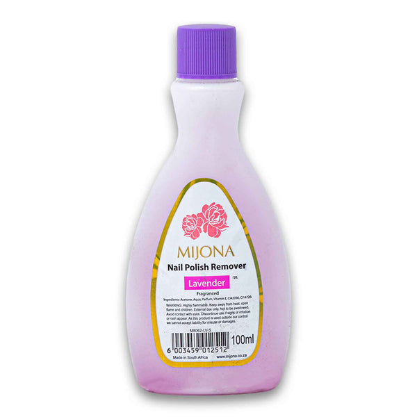 Mijona, Nail Polish Remover Lavender Fragranced 100ml - Cosmetic Connection