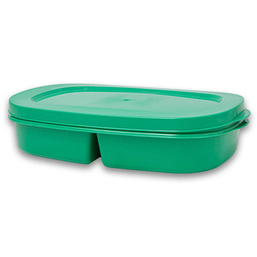 Home DA, Recycled Plastic Rectangle Lunch Box 2 Compartments - Assorted Colour - Cosmetic Connection