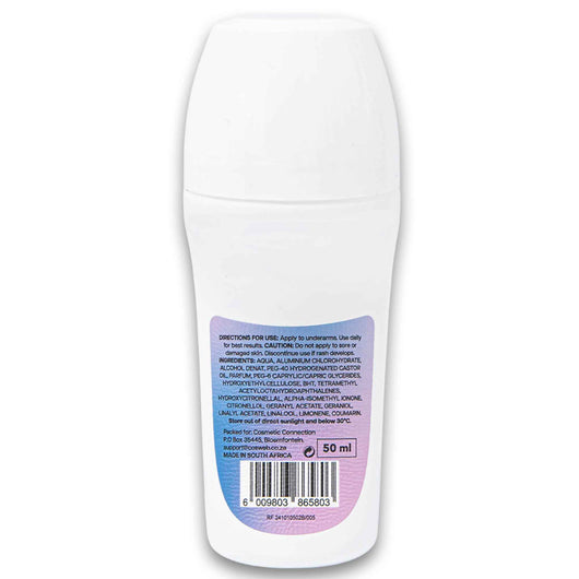 Cosmetic Connection, Perfumed Roll-on Deodorant for Women 50ml - Cosmetic Connection
