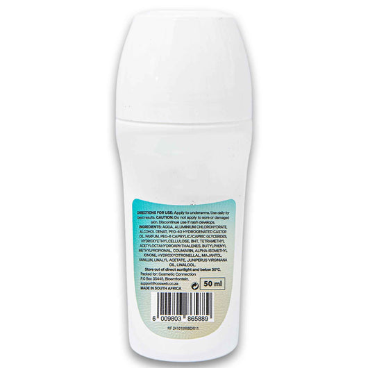 Cosmetic Connection, Perfumed Roll-on Deodorant for Women 50ml - Cosmetic Connection