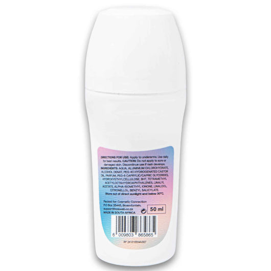 Cosmetic Connection, Perfumed Roll-on Deodorant for Women 50ml - Cosmetic Connection