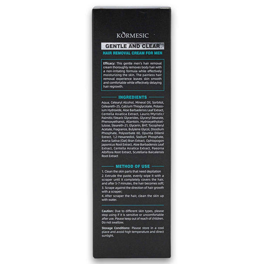 Kormesic, Gentle Hair Removal Cream for Men 100g - Cosmetic Connection