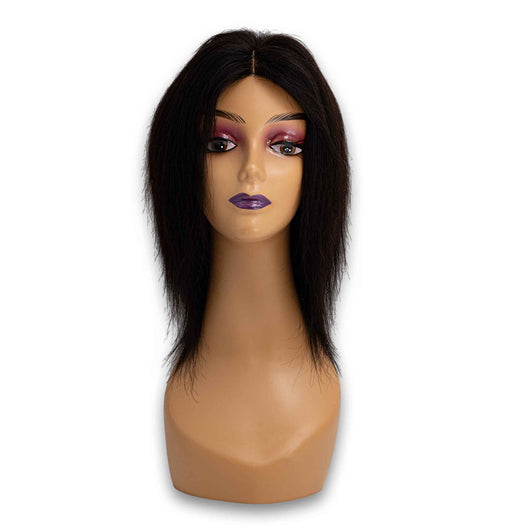 Cosmetic Connection, Handmade 100% Brazilian Human Hair Wig Sleek Straight Bob 8" - Mannequin Not Included - Cosmetic Connection
