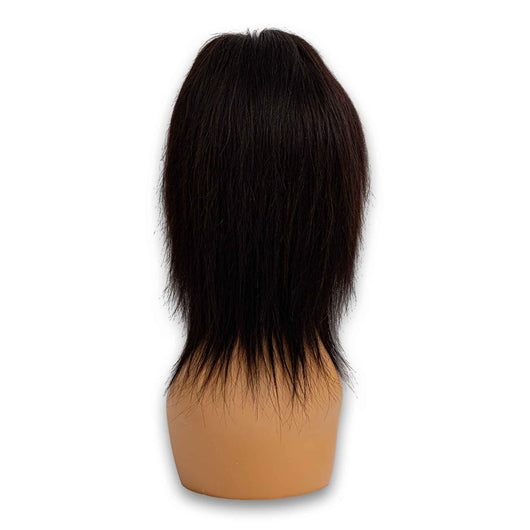 Cosmetic Connection, Handmade 100% Brazilian Human Hair Wig Sleek Straight Bob 8" - Mannequin Not Included - Cosmetic Connection