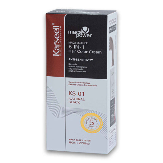 Karseell, Maca Power Maca Essence 6-in-1 Hair Color Cream Anti-sensitivity 80ml - Cosmetic Connection