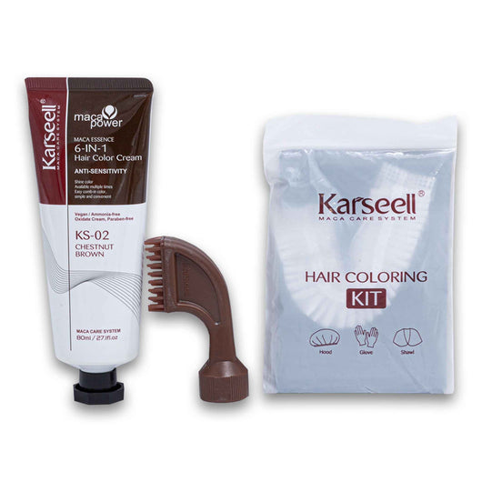 Karseell, Maca Power Maca Essence 6-in-1 Hair Color Cream Anti-sensitivity 80ml - Cosmetic Connection