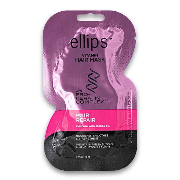 Ellips Hair Vitamin, Hair Repair Hair Mask with Pro-Keratin Complex Enriched with Jojoba Oil 18g - Cosmetic Connection