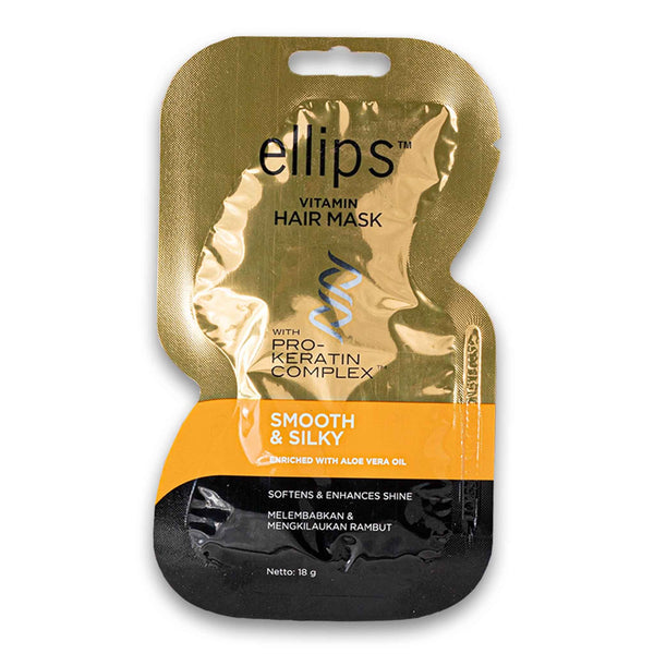 Ellips Hair Vitamin, Smooth & Silky Hair Mask with Pro-Keratin Complex Enriched with Aloe Vera Oil 18g - Cosmetic Connection