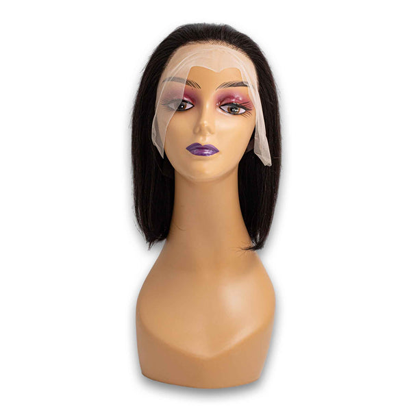 Rose, Brazilian 100% Human Hair Straight Wig 10" 13x4 Closure #1 - Mannequin Not Included - Cosmetic Connection