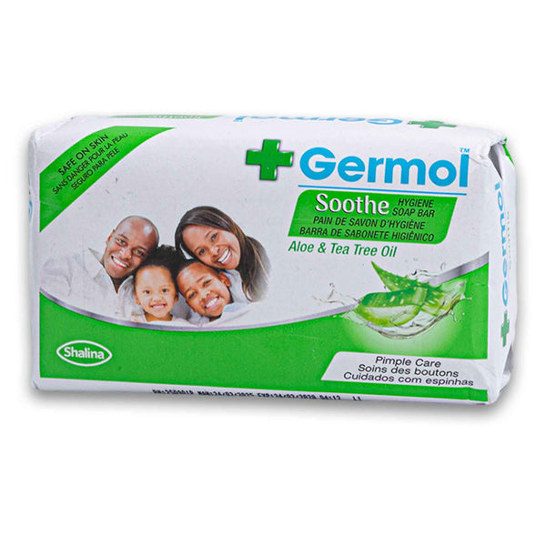 Shalina, Germol Soothe Hygiene Soap Bar Aloe Vera & Tea Tree Oil Safe on Skin 175g - Cosmetic Connection