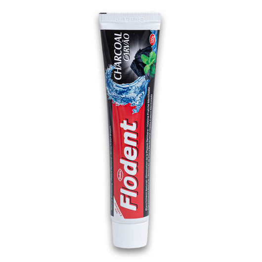 Shalina, Flodent Fluoride Toothpaste with Activated Charcoal Natural Whitening 100g - Cosmetic Connection