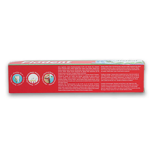 Shalina, Flodent Fluoride Toothpaste Herbal Healthy Gum 100g - Cosmetic Connection