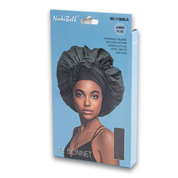 Tie Bonnet Jumbo Plus Reversible Tailored #1196BLA - Assorted Colour
