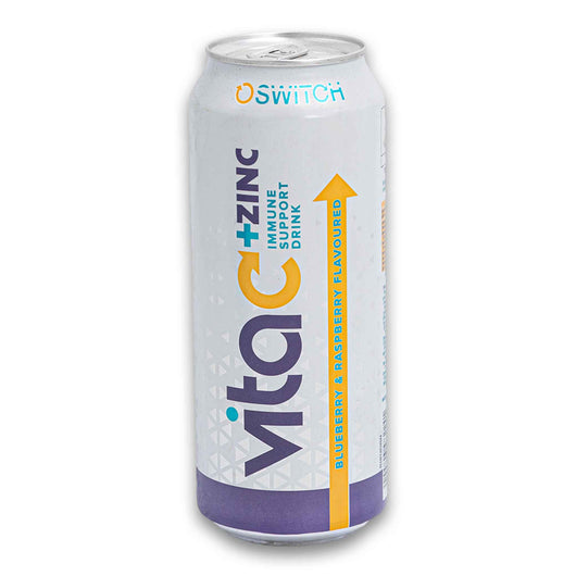 Switch, VitaC + Zinc Blueberry & Raspberry Flavoured Immune Support Drink 500ml - Cosmetic Connection